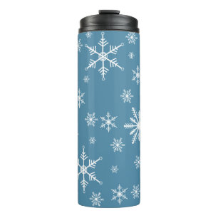 Termo Navidades Hacen Snowflake Con El Azul
