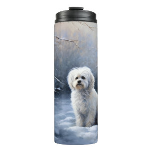 Termo Navidades malteses que dejen que nieve