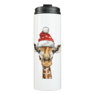Termo Navidades navideños navideños Navidad Giraffe