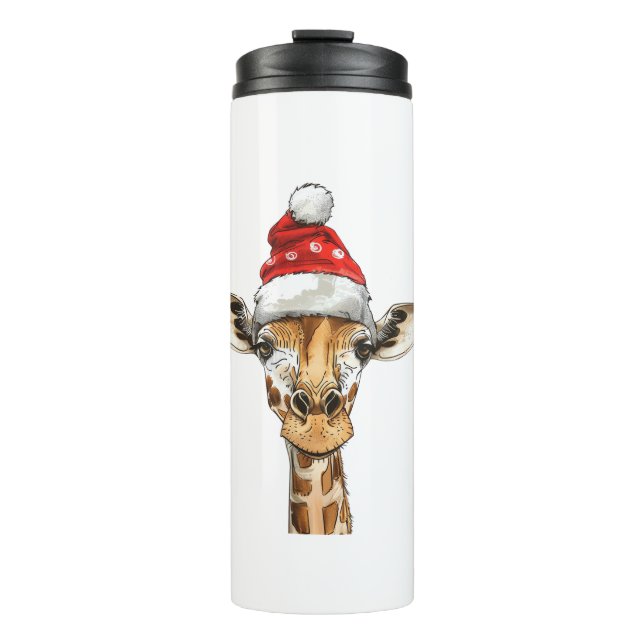 Termo Navidades navideños navideños Navidad Giraffe (Anverso)