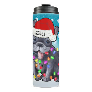 Termo Navidades personalizados Jefe de Bulldog francés S