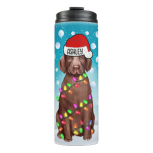 Termo Navidades personalizados Labrador Recuperador Jefe