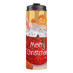 Termo Navidades personalizados vacaciones de chocolate c