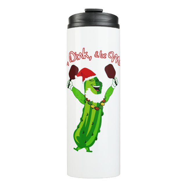 Termo Navidades Pickleball Santa Hat Pickle (Anverso)
