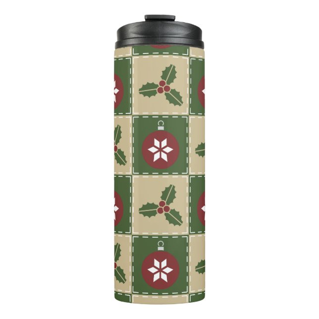 Termo Navidades Quilt Thermal Tumbler (Anverso)