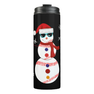Termo Navidades Regalo de Snowman Santa Hat de béisbol