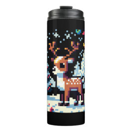 Termo Navidades Reindeer Winter Wonderland Pixel Art