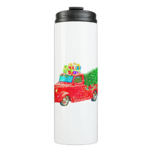 Termo Navidades Retro Car Holiday