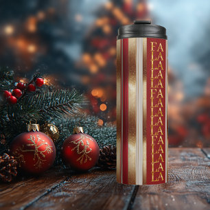 Termo Navidades rojos Fa La La Pattern#27 ID1009