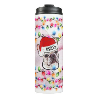 Termo Navidades Santa Claus Cabeza de perro Bulldog fran