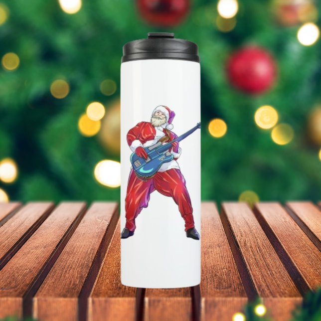 Termo Navidades Santa Claus Rock Punk Thermal Tumbler (Subido por el creador)