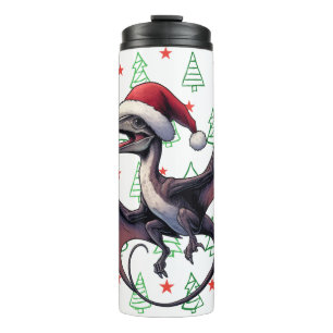 Termo Navidades Santa hat pterodáctilo