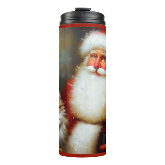 Termo Navidades Santa y un gato 2 (Anverso)
