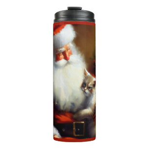 Termo Navidades Santa y un gato 3