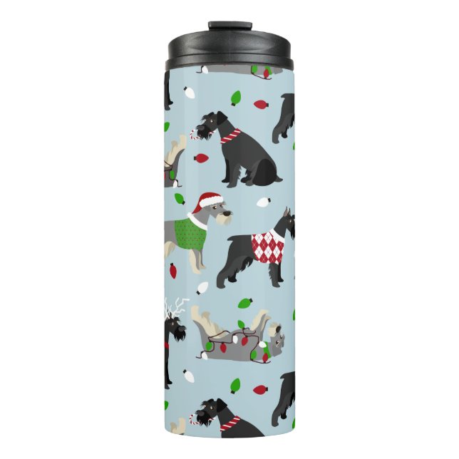 Termo Navidades Schnauzer (Anverso)