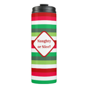 Termo Navidades Stripe Naughy o Buen Personalizable