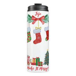 Termo Navidades Tumbler - Valores festivos y hombre de n
