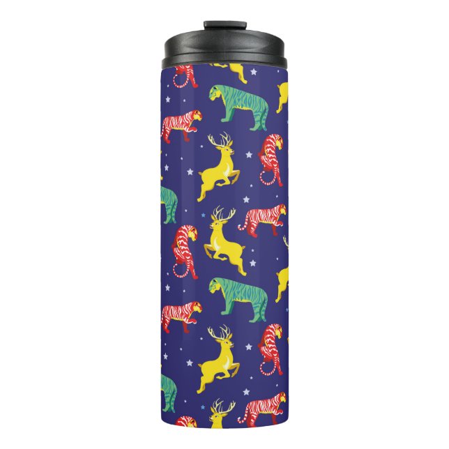 Termo Navidades venados y tigres. Tendencias de color!_ (Anverso)