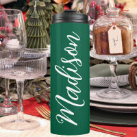 Navidades verdes festivos Nombre escrito a mano bl