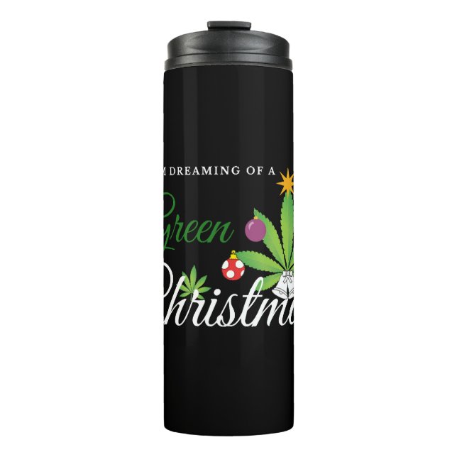 Termo Navidades verdes Weed Shirt (Anverso)
