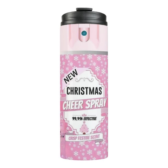 Termo Navidades vitorean spray - rosa (Anverso)