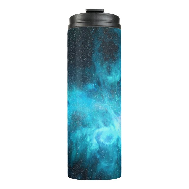 Termo Nebulosa de origen, luz azul, astronomía. (Anverso)