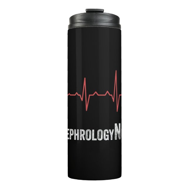 Termo Nefrología Enfermera Diálisis del latido cardíaco  (Anverso)