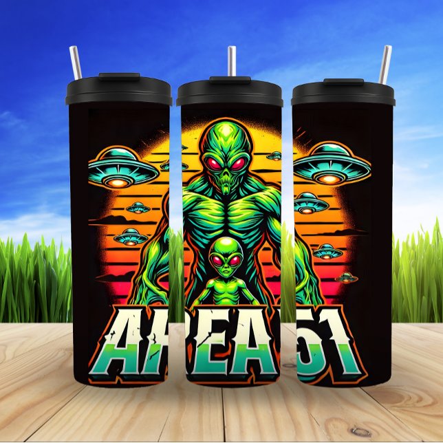 Termo Negrita Área 51 Diseño de Alien (Subido por el creador)