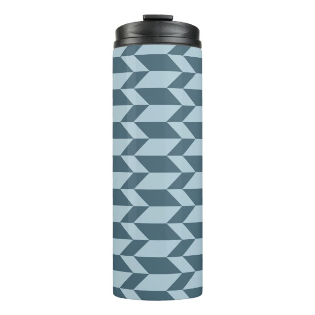 Termo Negrita Dos Tono Flecha Chevron Tono Azul Tono (Anverso)