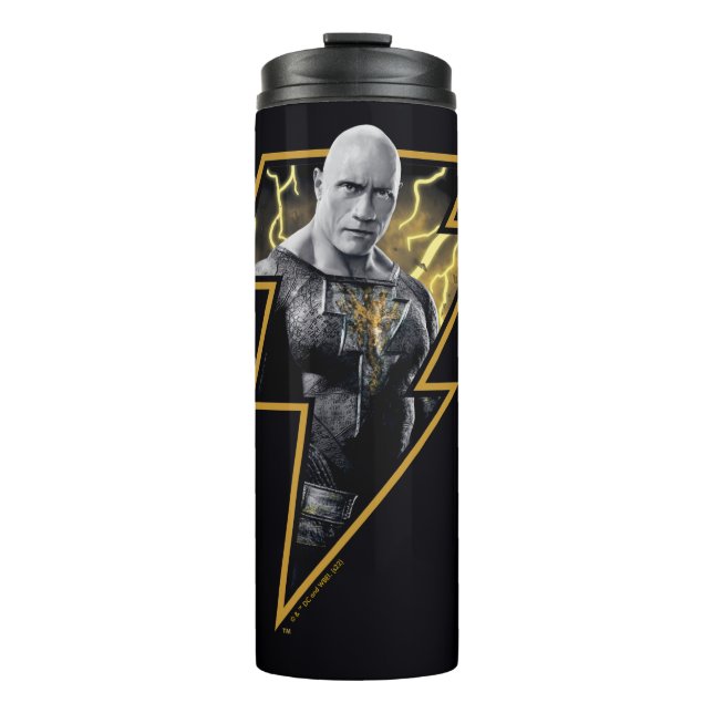 Termo Negro Adam Gray y Gold Lightning Graphic (Anverso)