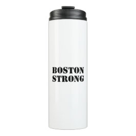 Termo Negro blanco "Boston Strong"