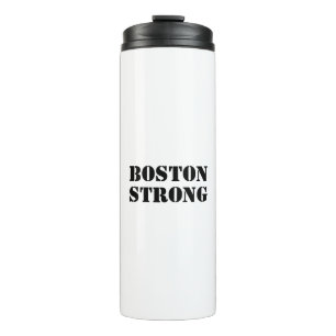 Termo Negro blanco "Boston Strong"