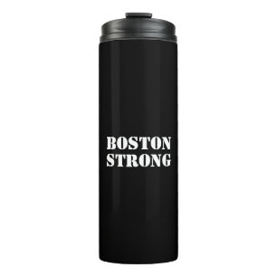 Termo Negro blanco "Boston Strong"