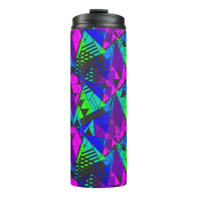 Termo Neon abstracto. (Anverso)