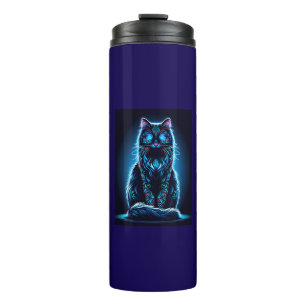 Termo Neon Cat Vivid Background-97948