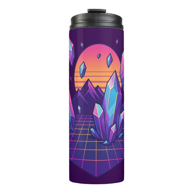 Termo Neon Crystalscape - Vibes Vapor Gem de 80 (Anverso)