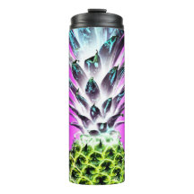 Neon pineapple colorido fruta tropical Hawai