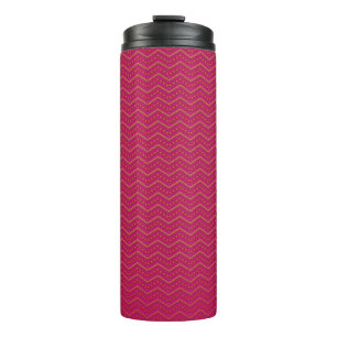 Termo Neon Sunset Chevron Pattern