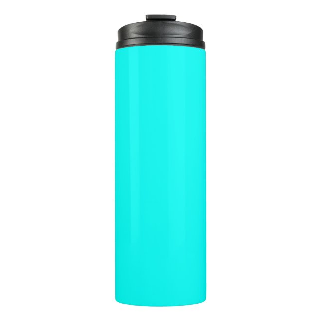 Termo Neon turquesa brillante estilo moderno (Anverso)
