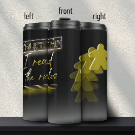 Termo Neon Vaporwave Meeple Yellow Board Game Geek