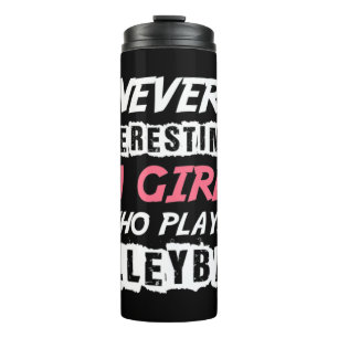 Termo Never Underestimate A Volleyball Girl Volleyball d