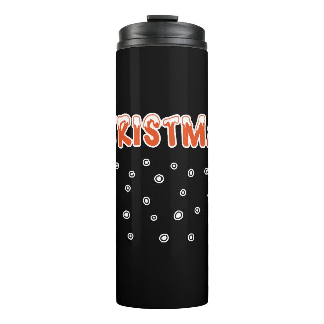 Termo Nieve y bolas de nieve para navidades (Anverso)