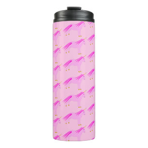 Termo Niña Rosa bonito Unicorn Patterada