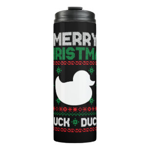 Termo Niños lindos Duck Navidades feos camiseta