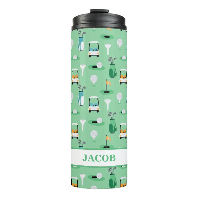 Termo Niños personalizados Golfer Golfcart Golf Sporty (Anverso)