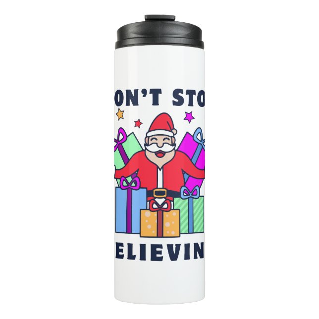 Termo No dejes de creer a Santa con regalos (Anverso)