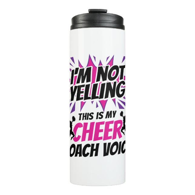 Termo No estoy gritando, esta es mi voz de entrenador. (Anverso)