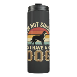 Termo No Estoy Soltero Amante De Los Perros Vintage