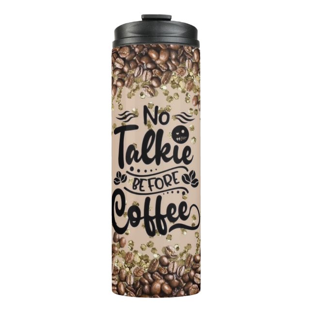 Termo No hablar antes del café (Anverso)
