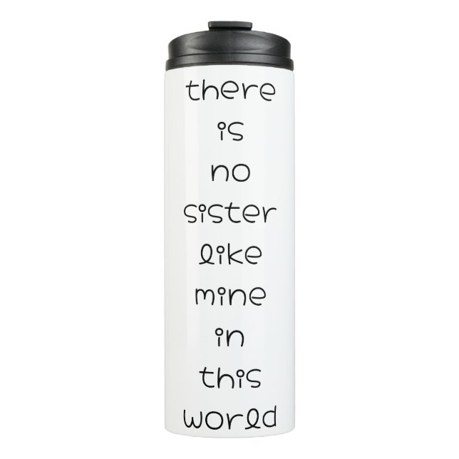 Termo no hay hermana como la mía en este mundo (Anverso)